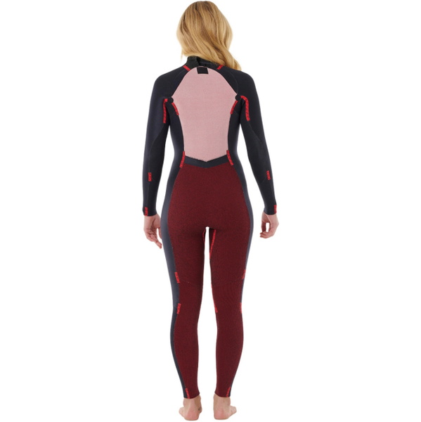 2026 Rip Curl Femmes Dawn Patrol 4/3mm Back Zip Combinaison Néoprène 163WFS - Natural